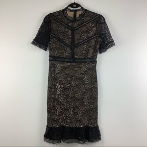 NWT Bardot Theodora Lace Dress in Black